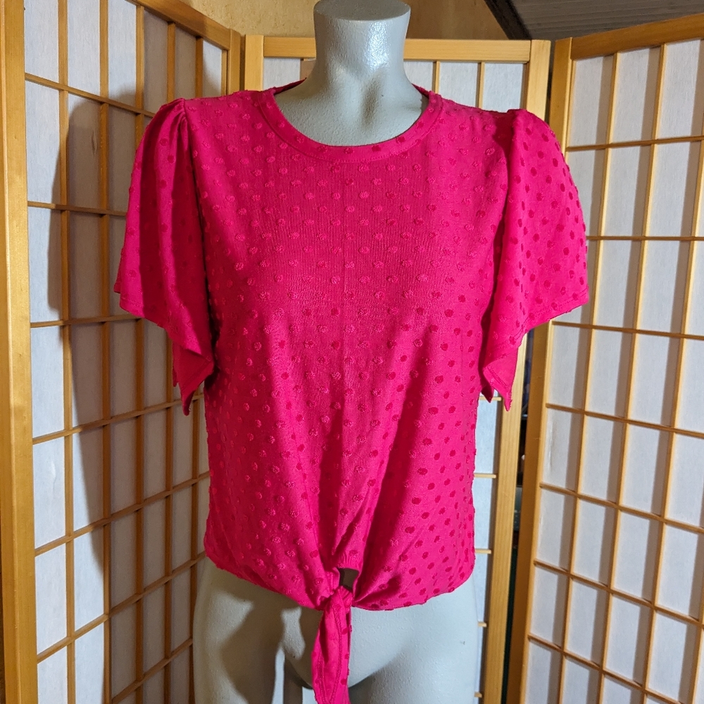 NEW, Chacha Vente top, NEW with tags, size small, hot pink